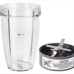 32 Oz BPA-vaba blenderikarp ja suure v&otilde;imsusega ekstraktsioonitera - Sobib suurep&auml;raselt NutriBullet" 600W/900W blenderitele - Lihtne tera vahetus