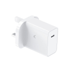 USB-C seinakohandaja - KSIX nutikas tehnika - 30 W - PPS - Power Delivery - &Uuml;li kiire laadimine - 1 USB-port - Valge
