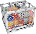 Pokkerikettide komplekt - Modiano 600 tk 14g alusega, Sidabras