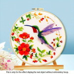 Tikkimiskomplekt Pauk&scaron;čiai, Garland Hummingbird 11CT Middle Grid Three-strand Embroidery 24*24cm