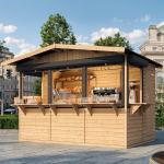 Aiapaviljon/kiosk puidust &ndash; 263 x 336 cm / 6 m&sup2; &ndash; TIMBELA M150BZ