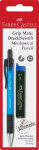 Faber-castell automaatpliiats 0,7 mm t&auml;idistega, *Mehaaniline harilik pliiats Faber-Castell Grip-Matic, eriv&auml;rvid+s&ouml;ed 0,7mm blistris