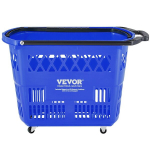 Plastikust ostuk&auml;ru korv ratastel 39L