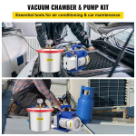 2-gallon vaakumkamber ja pump