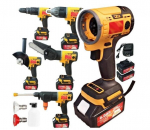 Akutoitel multifunktsionaalne t&ouml;&ouml;riist Happy people HP-GS Pro MultiTool X7 5in1, 4", 2 akut 88V