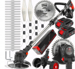 Akuga trimmer rataste ja 2 akudega RED TECHNIC 1000W