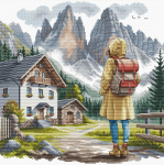 Ristpistes komplekt AVA stitch. Seiklus Alpides. AVA-P113