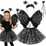 &Auml;mblik kost&uuml;&uuml;m Tutu seelik Tiivad Saag peapael Halloween komplekt 4El