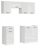 6-osaline k&ouml;&ouml;gim&ouml;&ouml;blikomplekt Black Red White Junona Line, valge