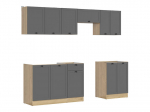 7-osaline k&ouml;&ouml;gim&ouml;&ouml;blikomplekt BRW Junona Line, 240 cm, hall