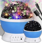 Happy People Andy LED t&auml;heprojektor 3in1, sinine