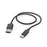 Hama USB kaabel 1 m USB 2.0 USB A USB C must () - 00201594