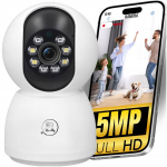 Sise- ja v&auml;litingimustes IP-kaamera Heelly PRO GUARD IN 1, 5 MP, liikumisj&auml;lgimise, &ouml;&ouml;n&auml;gemise ja Wi-Fi-ga