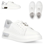 Naiste nahast FILIPPO kevadised kingad mugavad Slip-on valge