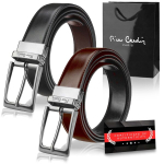 Meeste nahast v&ouml;&ouml; Pierre Cardin, must/pruun, 3,5 cm