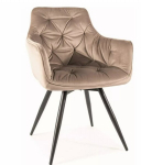 2 tooli komplekt Signal Meble Mango Velvet, liivakarva