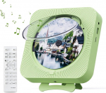 Muusikakeskus Kaasaskantav CD-m&auml;ngija Bluetoothi, LED-ekraani ja kahe k&otilde;lariga, roheline