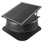 Katusetuuleventilaator p&auml;ikeseenergia ja termostaadiga