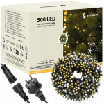 J&otilde;ulutuled 500 LED, soe valge + flash, 40 m