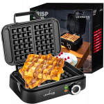 Lehmann Crisp vahvlik&uuml;psetaja, 1200 W, 2 vormi, teflonkattega