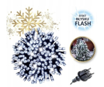 300LED v&auml;lisgirland r&auml;&auml;stad (j&auml;&auml;tikud) 15m., k&uuml;lmvalge flash