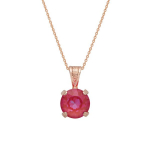 Naiste kaelakee DiamondSky "Juno (Lotus Pink DeLite)" Swarovski kristallidega, Golden