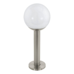EGLO - Nisia-Z outdoor floor lamp stainless steel and white H52.5 - RGB + TW - Zigbee, Bluetooth
