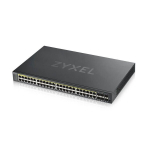 PoE l&uuml;liti &ndash; Zyxel Gs1920-48hpv2 hallatav Gigabit Ethernet Power over B, Juoda