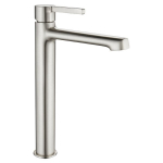 Valamu kraan Laveo Alita High klik-klak s&uuml;steemiga, Brushed nickel