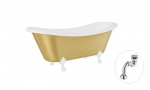 Vann Besco Amelia Glam 190, Gold+White, sifooniga Klik-klak Chrome