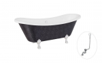 Vann Besco Amelia Glam 190, Graphite+Chrome, sifooniga &uuml;levooluga Klik-klak Chrome