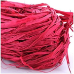 5 x Heyda naturaalne raffia 50 g punane