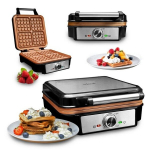 IDEAL IK1602 vahvlik&uuml;psetaja, 4-kohaline &ndash; 2000 W, mittekleepuv kate, termostaat