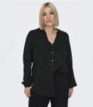 ---Carmakoma (Size+) Naiste Pluus 15334522*01, must/h&otilde;bedane 5715614294176