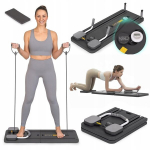 Pilatesi treeninglaud ModernHome, 106&times;41&times;3 cm, must