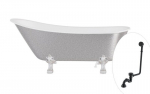 Vann Besco Olaya Glam 160, Silver+Chrome, sifooniga &uuml;levooluga Klik-klak Black