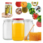 48 tk. 900ml kaanega purgid toidu, mee, mooside jaoks