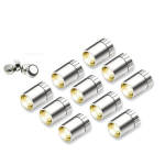 Mini LED-tuled, patareidega t&ouml;&ouml;tavad, soe valge, pidudeks, nukumajadeks, 10 tk
