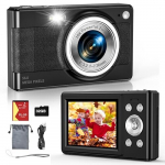 Digikaamera 56MP FHD 1080P kaamera lastele, 16X, 32GB, must