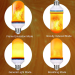 LED-leegiefektiga lamp 4 režiimi - taskulamp