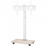 TV-alus, mobiilne, 66x38x114.5-135 cm, Reguleeritav
