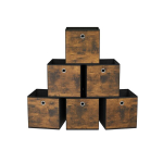 6 karbi komplekt 33x33x33cm, pruun/must