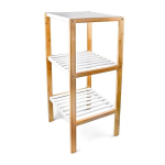Vannitoa riiul 3 riiuliga 80x33x34cm, helepruun/valge