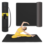 Suur treeningmatt TPE, 2 cm paksune (musta v&auml;rvi)