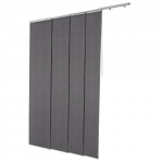Paneelribakardinad, 218x243 cm, tumehall, pimendav, pol&uuml;ester