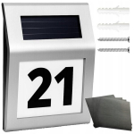 P&auml;ikesenergiaga T&ouml;&ouml;ta Majanumber H&auml;maraanduriga ja LED-valgustusega