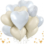 S&uuml;dame kujuga foolium&otilde;hupallid Sunshine smile, 45 cm, 12 tk