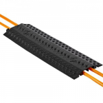 Kaablikate, raskeveokite kaabli- ja vooliku kaitseramp, 51x28 mm, must, PP materjal