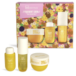 Keha hoolduskomplekt IDC Institute Radiant Skin Glow Body Ritual: kehageel, 90 ml + kehahajustaja, 90 ml + kehapalsam, 50 ml
