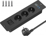 Laua pistikupesa USB C-ga, 3 pistikupesa